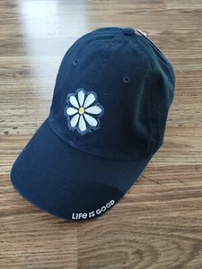 Life Is Good Hat Navy Blue New With Tags Hippy Peace Love - Picture 1 of 5