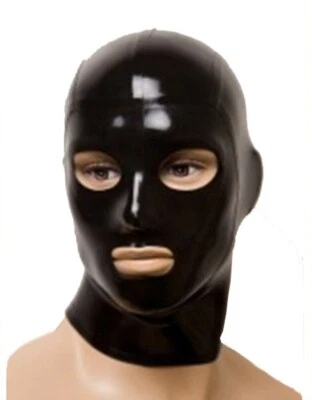 Male and Female Sexy Latex Mask Rubber Hood for Party Wear Catsuit Unique 0.4mm - Image 1 of 2