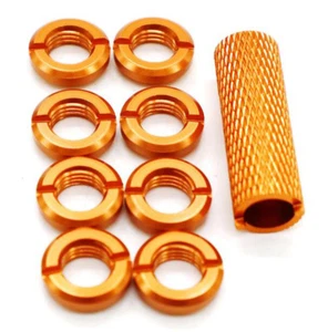Alloy Transmitter Switch Nut w/ Wrench 8PCS Fit for Rc Spektrum Radio Controller - Picture 1 of 16