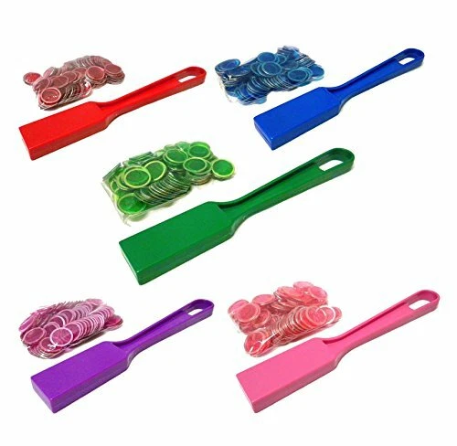 Counting discs 120 counters and magnetic wand for Maths bingo dabber game - Image 1 of 1