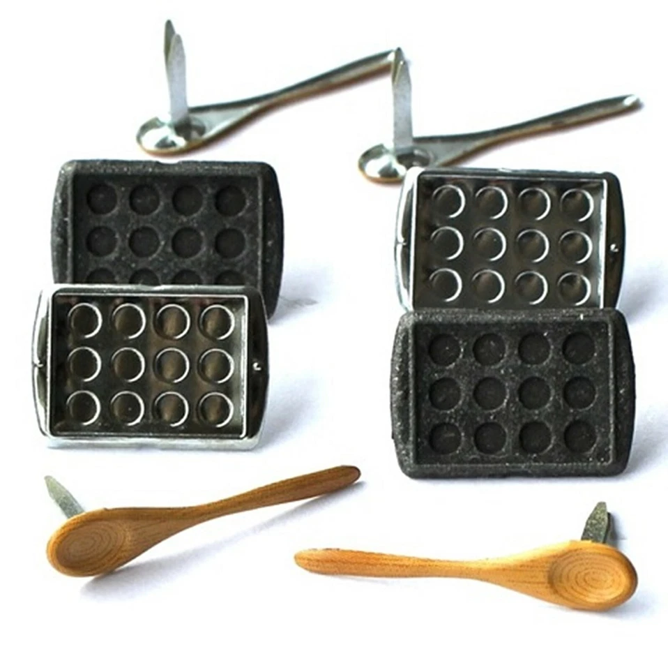 BAKING BRADS Spoons Cupcake Muffin Pan Scrapbooking Card Making Stamping - Image 1 of 1