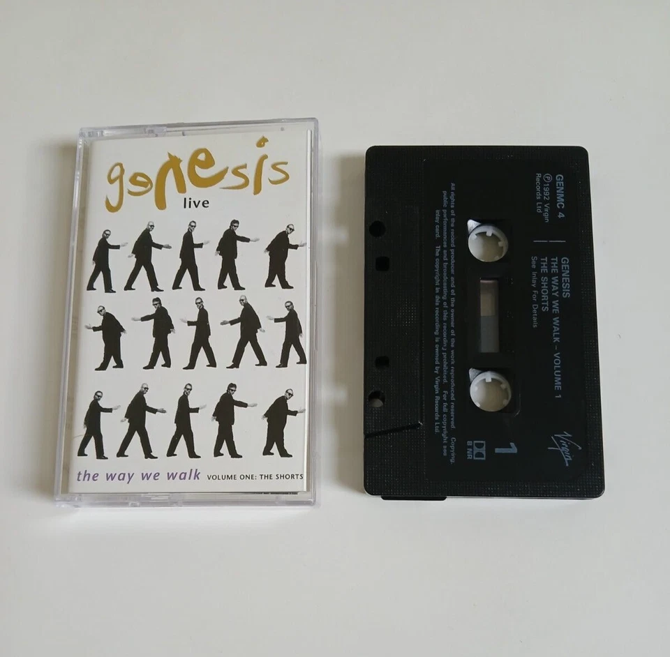 GENESIS LIVE THE WAY WE WALK VOLUME 1 ONE THE SHORTS CASSETTE TAPE VIRGIN 1992 - Image 1 of 1