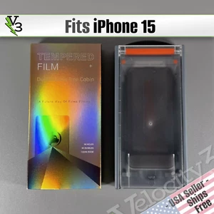 Protector de Pantalla para iPhone 15 - Paquete de 1 Cristal de Privacidad con Bandeja | FUNCAT - Imagen 1 de 11