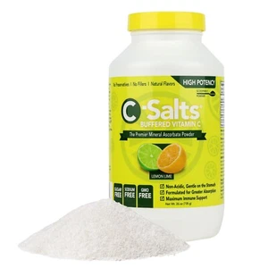 C-Salts Buffered Vitamin C Powder - High Dose Immune Support Drink Lemon Lime - Picture 1 of 7