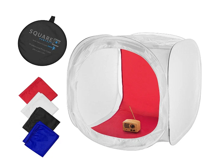 Foldable 24" Classic Photography Light Tent Softbox Cube w/ 4 Backgrounds - Image 1 of 4