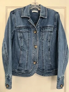 Women's Cold Water Creek Denim Jacket Size 10 Pre Owned (D227) - Picture 1 of 8