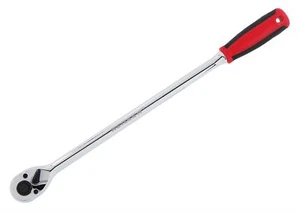 Trinquete de enchufe de accionamiento de 1/4" alcance extra largo 285 mm mango fino trinquete de 72 dientes - Imagen 1 de 3