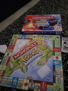 Monopoly Pokemon Kanto Edition Deutsch Gesellschaftsspiel Komplett - Bild 1 von 22