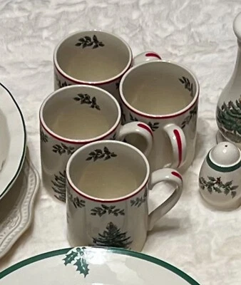 Spode Christmas Tree Mugs  (Red) Limited Edition Production (price per each) - Image 1 of 4