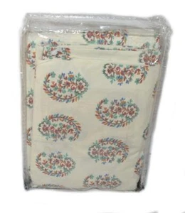 RALPH LAUREN Antigua Paisley KING PILLOWCASES NEW Red Teal Blue Brown Gold - Picture 1 of 5