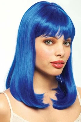 "Pizazz" Synthetic Cleo Blue Cosplay Wig by Revlon Fantasy  Foto 1 de 4