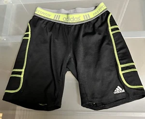 ADIDAS Black & Green FASTPITCH Softball Shorts S - Picture 1 of 10