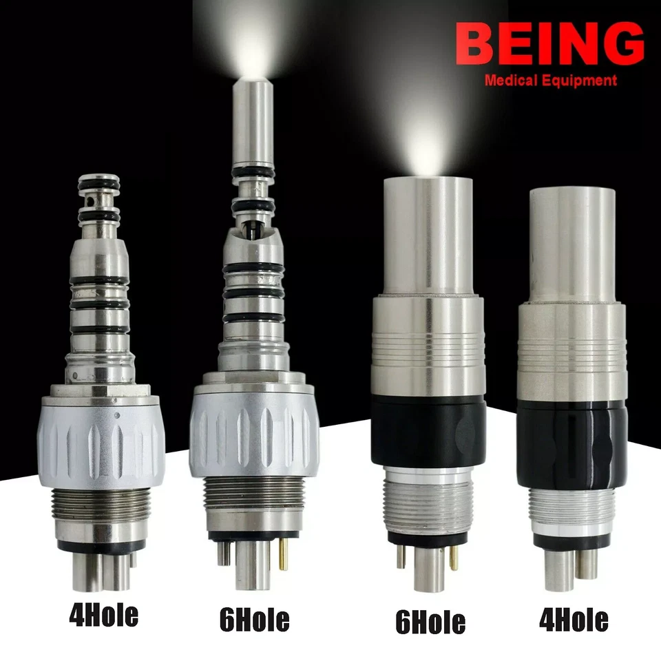 Acoplador de fibra óptica KAVO MULTIflex NSK 4 6 orificios para pieza de mano de alta velocidad Foto 1 de 4