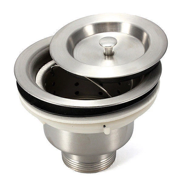 Siebkorb Ablaufstopfen Siebkorbventil Spülenablauf Spülbecken 110mm/Siebkörbchen - Bild 1 von 1