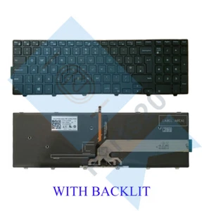 For Dell Inspiron 15 5000 5542 5543 5545 5547 3550 UK Laptop Keyboard + Backlit - Afbeelding 1 van 3