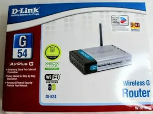 D-Link DI-524 54 Mbps Wireless G 4-Port 10/100 Router (DI-524) - Picture 1 of 12