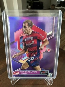 2023 Topps Finest MLS PAXTON POMYKAL PURPLE REFRACTOR FC DALLAS 117/250 #48 - Picture 1 of 3