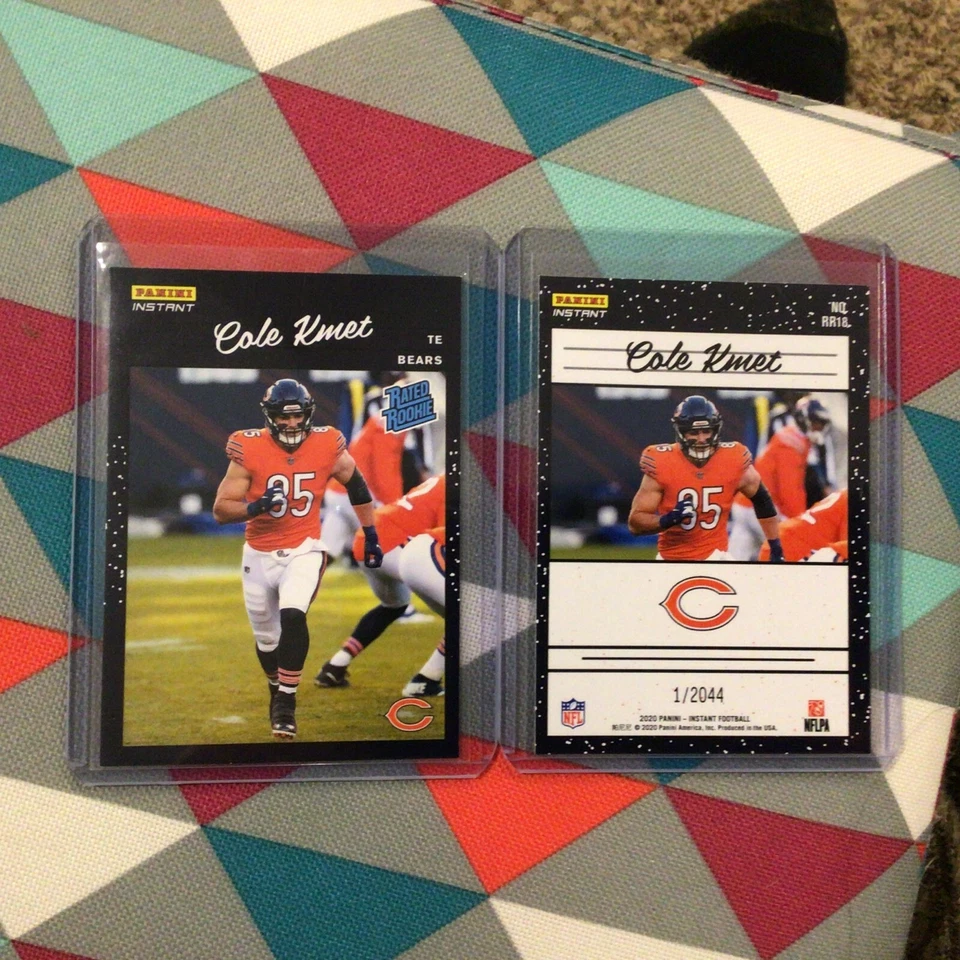 #18 Cole Kmet Chicago Bears RC 2020 Panini Instant Rated Rookie Retro NFL - Image 1 of 1