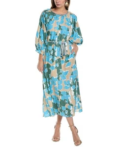 Diane Von Furstenberg Bambi Linen-Blend Maxi Dress Women's Xl - Picture 1 of 3