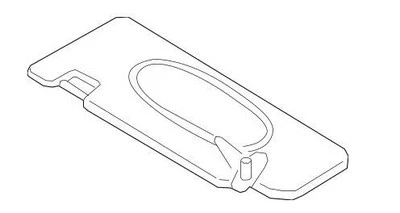 GRY LEFT SUN VISOR 51167377675 2014-2020 BMW I3 — 第 1/4 张图片