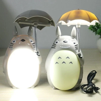 Lámpara Totoro USB Kawaii Dibujos Animados Mi Vecino LED Luz Nocturna Lectura Decoración del Hogar Foto 1 de 4