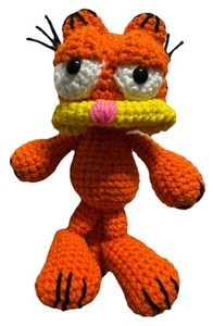 GARFIELD CAT Crochet Doll PLUSH figure toy Amigurumi handmade NEW-USA seller - Picture 1 of 9