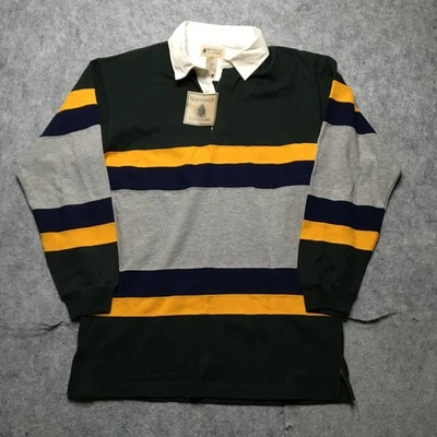 Camisa de rugby Northwest Territory para hombre a rayas medianas manga larga retro vintage Foto 1 de 4
