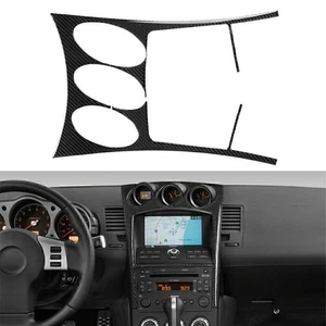 Carbon Fiber Interior AC Control Panel Cover Trim Fit Nissan 350Z 2006-2009 2008 - Picture 1 of 9