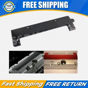 Coil Pack Spark Plug Cover Aluminum Black For Honda DOHC VTEC K20 K24 K Series - Picture 1 of 9
