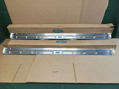 NOS 1965-68 Ford Mustang Fastback Coupe Door Sill Scuff Plates C5ZZ-6513208-D - Image 1 of 4