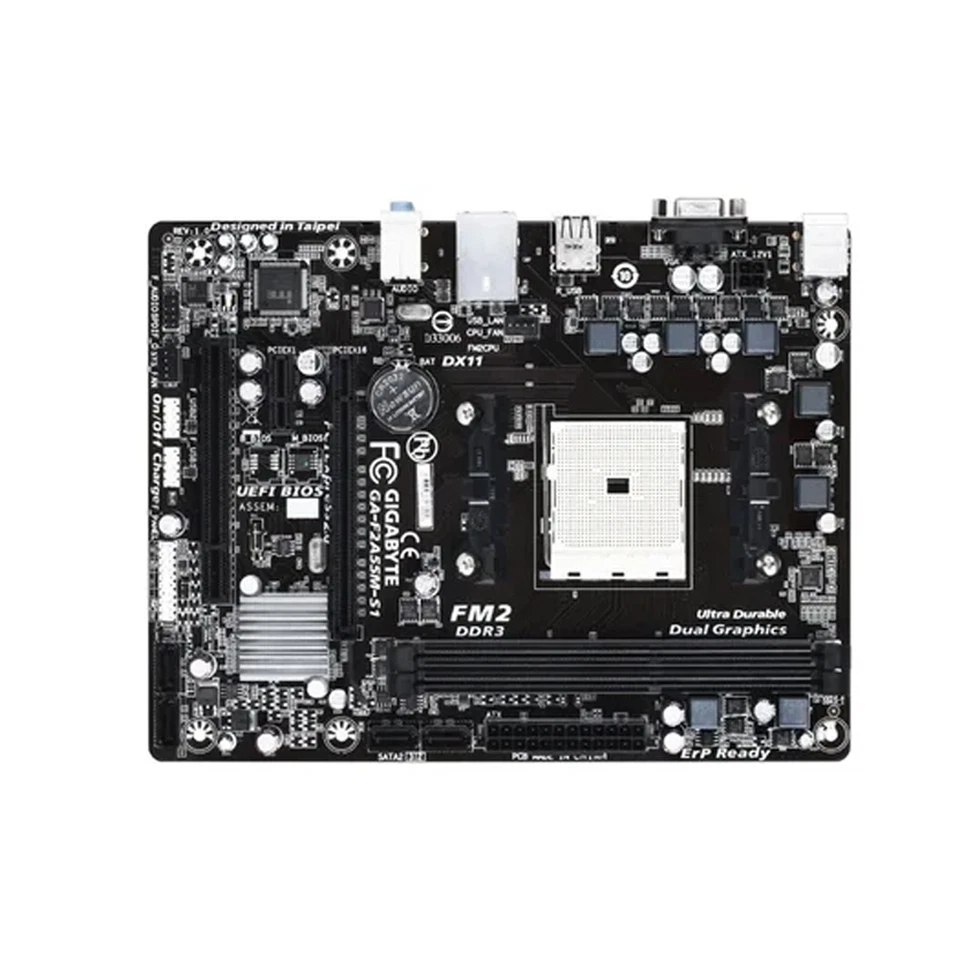 GIGABYTE GA-A55M-S1 AMD A55 DDR3 Socket FM1 Micro ATX Motherboard - Image 1 of 1