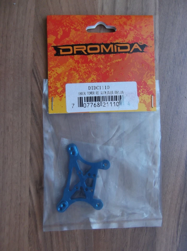 Dromida DIDC1110, BX 4.18 blau, Aluminium Dämpferbrücke hinten, OVP - Bild 1 von 4