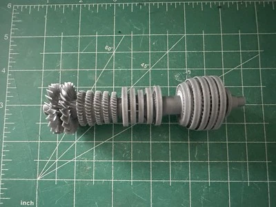 HO - Steam Turbine flat car load - Image 1 of 4