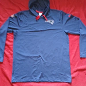 New England Patriots Blue Mens Large Nike Dri Fit Training Hoodie - Picture 1 of 8