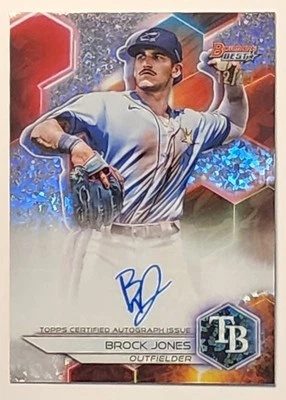 2023 Bowman's Best Brock Jones Best Of 2023 Mini Diamond Refractor Auto /25  - Image 1 of 4