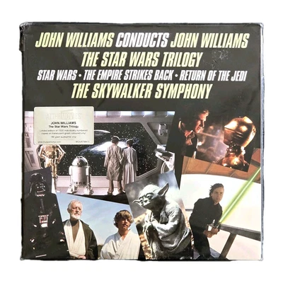 JOHN WILLIAMS "Conducts John Williams" STAR WARS TRILOGY SEALED GREEN 180g 2LP - Image 1 of 4