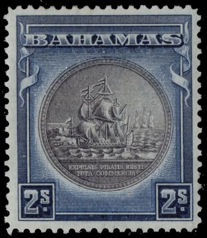 BAHAMAS  90 - Seal of the Colony "Ultramarine and Black" (pc25588) - Image 1 of 1