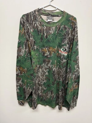 *Rare* Brand New Mossy Oak Shadow Leaf Long Sleeve Tshirt By Jerzees - Image 1 of 3