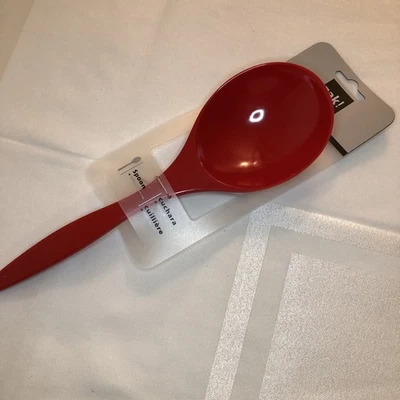 ZAK Designs Red Melamine 9.5" Serving Spoon Retro Kitchen Utensil NEW - Image 1 of 3