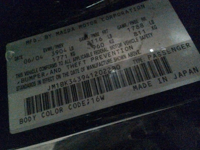 Starter Motor Fits 04-09 MAZDA 3 297727 - Изображение 1 из 4