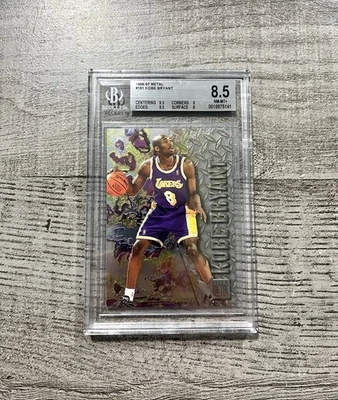 Tarjeta de novato 1996 Metal Kobe Bryant #181 BGS 8,5 Foto 1 de 2