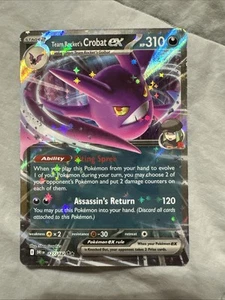SV10: Destined Rivals #122/182 Team Rocket's Crobat ex - Picture 1 of 2