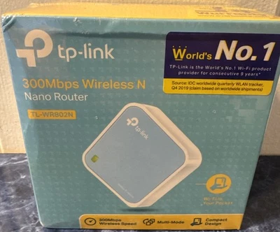 TP-Link 300Mbps Wireless N Nano Router TL-WR802N internet online travel hotspot - Image 1 of 3