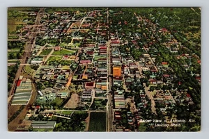 Anniston AL-Alabama, Aerial View Anniston, c1949 Antique Vintage Postcard - Picture 1 of 2