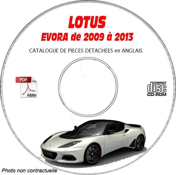 EVORA 09-13 - Catalogue Pieces CDROM LOTUS Anglais Support - CD-ROM - DVD-ROM - Photo 1/1