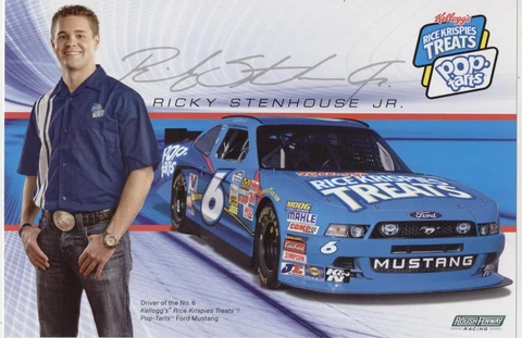 2012 RICKY STENHOUSE JR. #6 KELLOGG'S "RICE KRISPIES TREATS" NATIONWIDE PCARD! Cover