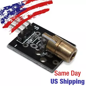 Módulo emisor láser rojo 650nm diodo Arduino AVR PIC 5V ¡ENVÍO EN EE. UU. HOY! - Imagen 1 de 2