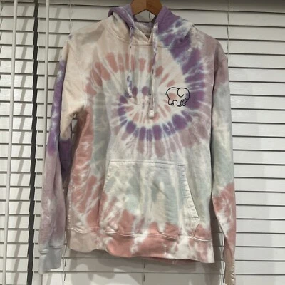 Sudadera con Capucha Ivory Ella Tie Dye Talla Grande Púrpura/Blanco/Rosa/Azul Foto 1 de 4