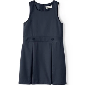 Lands End School Uniform Jumper Girls sz 12 Classic Navy Dress Kids - Picture 1 of 10