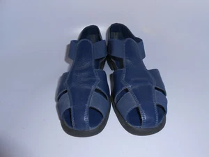 SunBay Footwear Blue Leather Sandals 9.5M - Picture 1 of 4